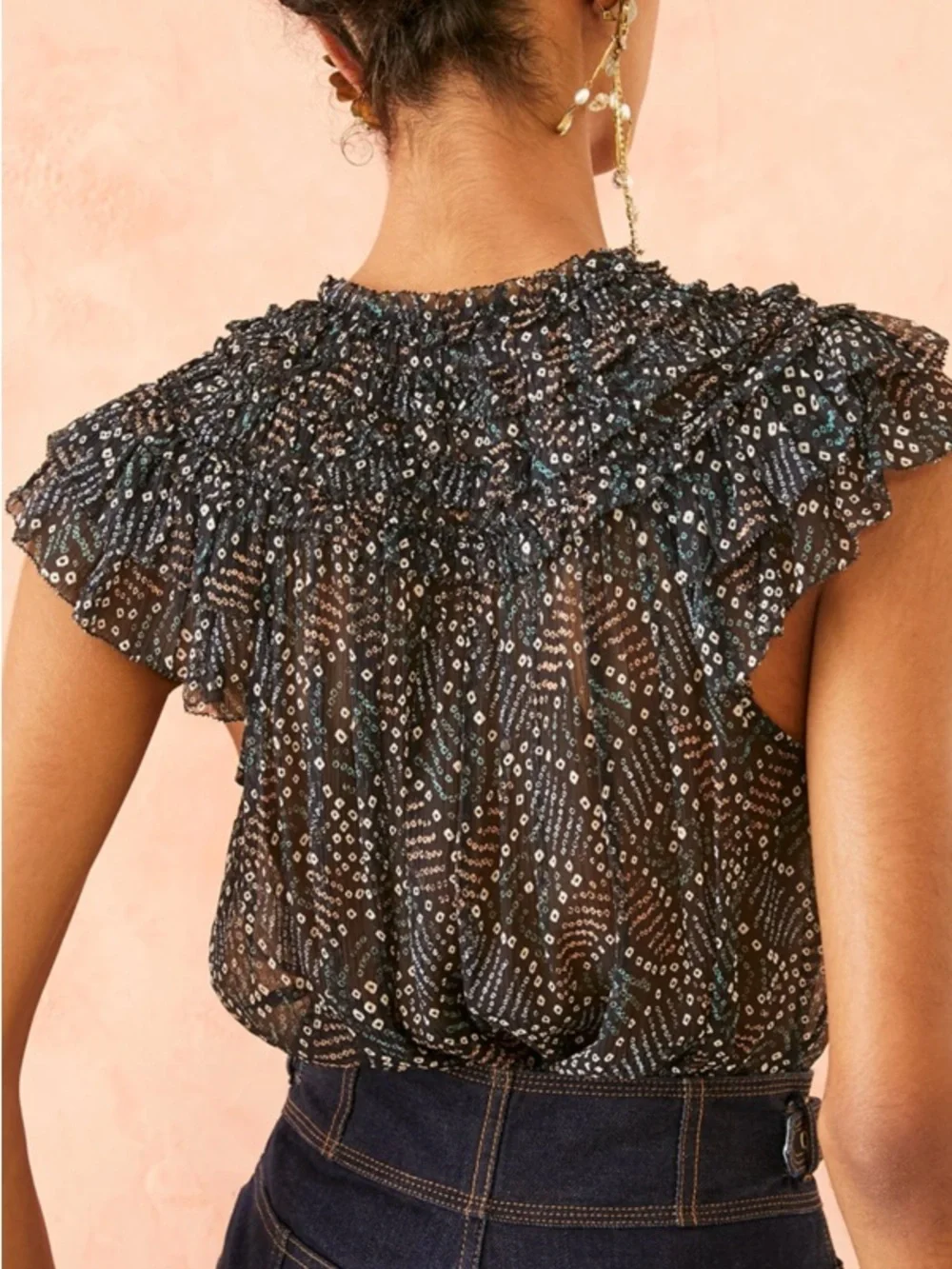 Ulla Johnson Cora top in dusk - Picture 3 of 13